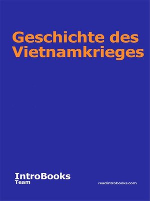 cover image of Geschichte des Vietnamkrieges
